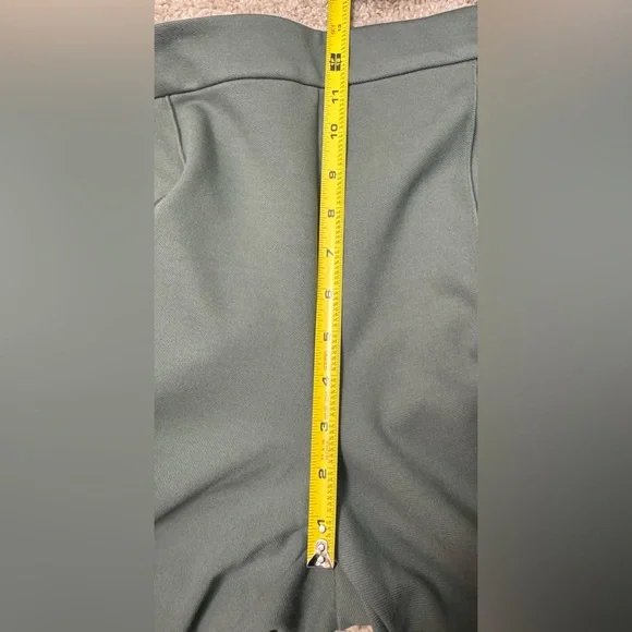 NWT Ann Taylor Sage Green Knit Wide Leg Crop Pants Trousers 16 - Picture 6 of 8